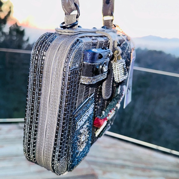 Mary Frances: Beaded Travel Passport Camera Bag - Picture 8 of 16
